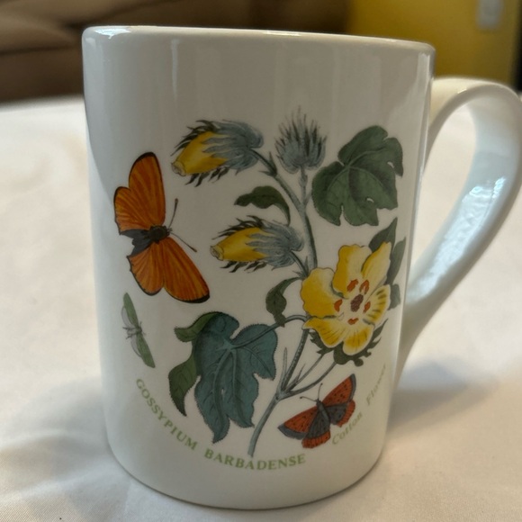 Portmeirion Botanic Garden GOSSYPIUM Barbadense Cotton Flower Coffee Cup Mug - Picture 1 of 11
